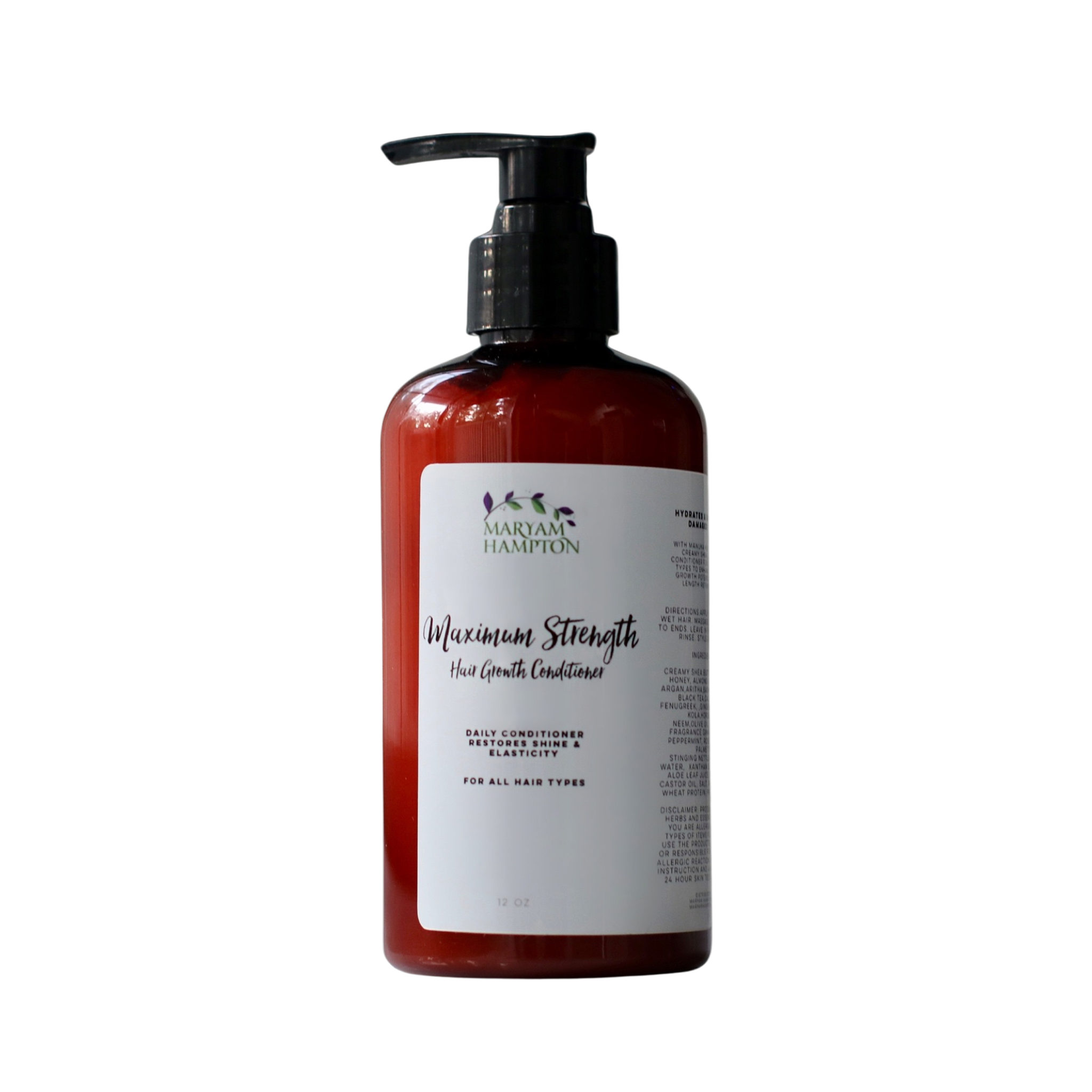 Maximum Strength Hair Growth Conditioner – Maryam Hampton Hair Care