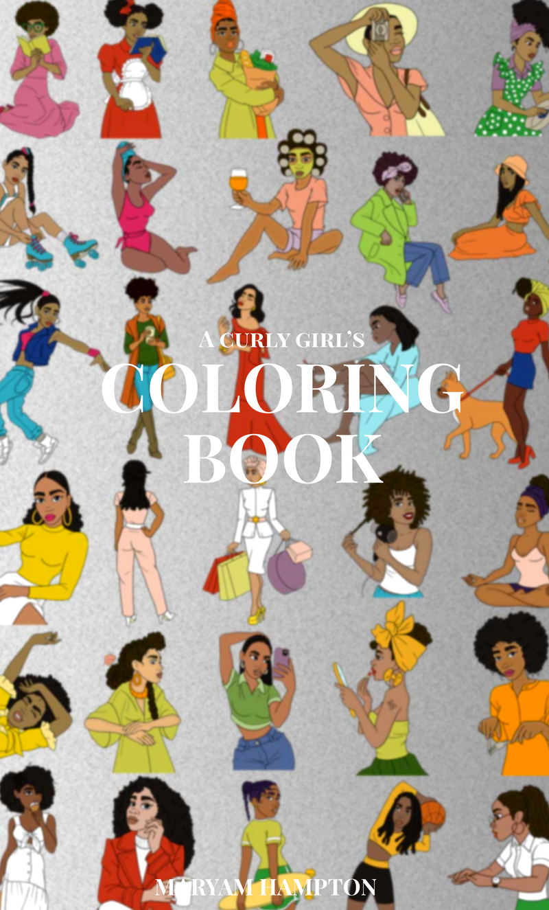 A Curly Girl’s Coloring Book